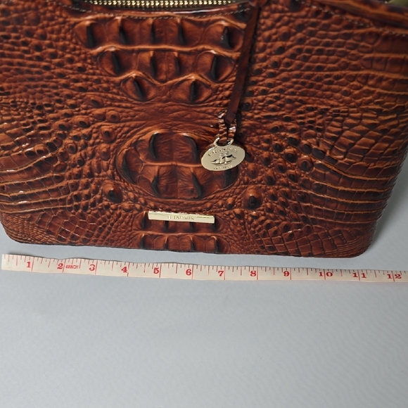 Brahmin Rich Brown Crocodile Embossed Satchel Set - Picture 11 of 15